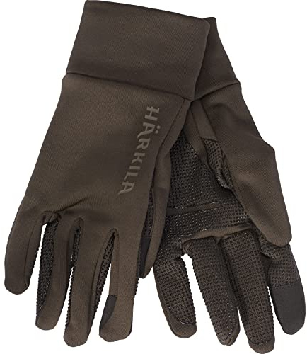 Härkila Power Stretch Handschuhe | Professionelle Jagd Kleidung & Jagd Zubehör für Herren & Damen | Skandinavische Qualität Made to Last | Shadow Brown, M