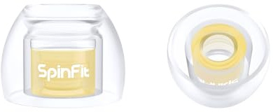 SpinFit Omni for True Wireless Earbuds & IEMs - SS - Patented Silicone Eartips for Replacement (1 Pair) (3.7 mm Nozzle Dia.)