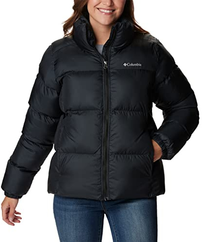 Columbia Women's Puffect 2 Full Zip Jacket, Puffer Jacket, Black, Large