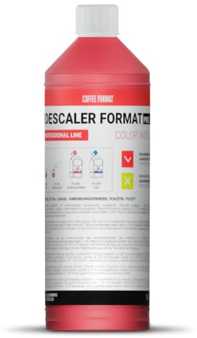 Coffee Format Descaler Format Pro 1L Universal Entkalker für Kaffeevollautomat Konzentrat für Kaffeemaschinen Entkalkung Farbindikator kompatibel mit Jura Siemens DeLonghi Miele Krups Saeco Philips