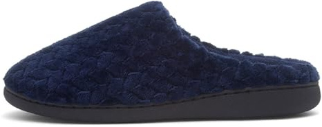 The Slipper Company Mens Navy Mule Slipper - Size 8 UK - Blue