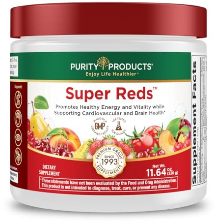 Purity Products Super Reds Powder Phytonutrient Superfood Drink Mix