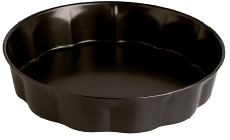 Quid Sweet Grey Molde Tarta Hondo Acero Pintado 28x5cm Negro