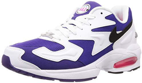 Nike Herren Air Max2 Light Leichtathletikschuhe, Mehrfarbig (White/Black/Court Purple/Hyper Pink 000)