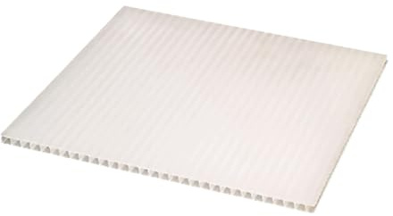 Ironlux - Panel de Policarbonato Celular Compacto - Plancha Opal Hielo - 1500 x 1050 mm - Grosor 10 mm - Placa Multiusos - Exteriores, Invernaderos, Techos, Suelos