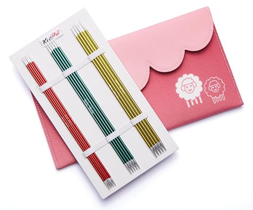 KnitPro Zing Starter Double Pointed Needle Set 8 (20cm) | 6 Größen (2,5 mm bis 5 mm)