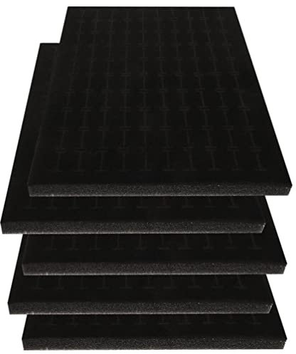 Warmhm 5 Stück Schaumstoff-Ohrring-Aufbewahrungsbox Ringhalter Schmuckschatulle Einsätze Schmuckzubehör Ring-Organizer Für Schmuckdisplays Und -Etuis Einzelhandel Reisen