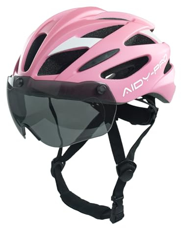 AIDY-PRO Kids Bike Helmet Girls Bike Helmet with Goggles, Adjustable Youth Bikes Helmets, Bicycle Cycling Roller Skating Skateboard Helmet for Boys Girls