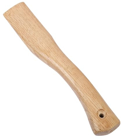 Yxhandtag trä kort axhandtag ersättningsyxhandtag med hängande hål slät 37 cm böjd yxa handtag axhandtag yxa handtag ersättning yxhandtag