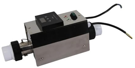 3KW Elektrisk poolvärmare SPA Badkar Värmebadkar Vattenvärmepump termostat med strömbrytare Effektiv uppvärmning