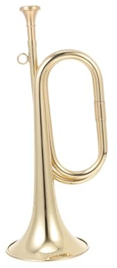 Veemoon Trompette Militaire en Laiton pour Débutants, Instrument de Musique Éducatif pour Garçon et Filles, Tonalité C, Trompette Professionnelle Robuste, pour Orchestre et Scène, Présent