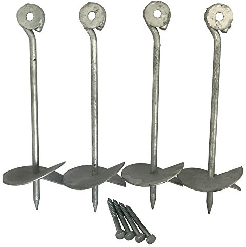 Ancrage au sol d'ancrage galvanisé 30 cm – Accessoire de Terrain, tente Ancre