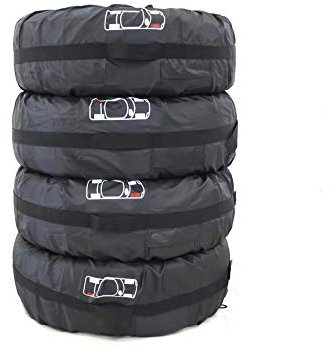 Ensemble de 4 Couvre-pneus UCARE Couverture de fourre-Tout de Pneu Sacs de Stockage de pneus pour Couverture de Pneu de Roue Convient pour Voiture SUV Ford avec pneus 13-23” (S 66cm)