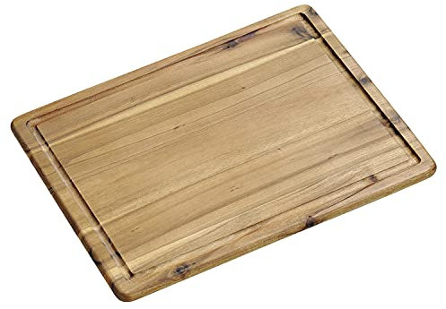 Kesper Tabla de trinchar acacia 38 x 28 x 1,5 cm, color natural