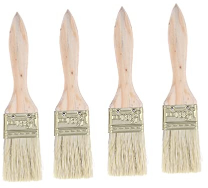 DOITOOL 24pezzi Pennello Per Dipingere Manico in Legno Pennello Di Setole Per Pittura Per Artisti Senza Lanugine Per Mobili e Pareti