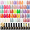 ROSALIND Vernis Semi Permanent 48Pcs, 45 Couleurs Mini Rose Blanc Orange Jaune Violet Macaron Pailleté Vernis à Ongles Gel Soak Off UV/LED Semi-permanent Manucure Kit Pour Salon De Manucure DIY Home
