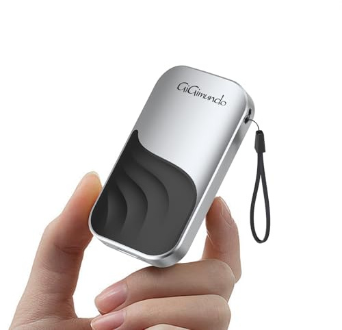 GiGimundo G20 2TB Externe SSD, Tragbare SSD, Bis zu 2000MB/s über USB-C 3.2 Gen 2x2, Langlebige Zinklegierung mit Umhängeband, Kompatibel mit Mac iPad PC Tablet