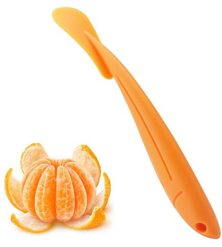 APOMOONS Éplucheur d'Orange à Manche Long pour Citrons et Mandarines - Plastique (18x2.5CM)