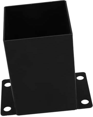 DIYEAH Bracket for Deck Railing Fence Post Anchor Sturdy Wood Construction Post Base Flange Black
