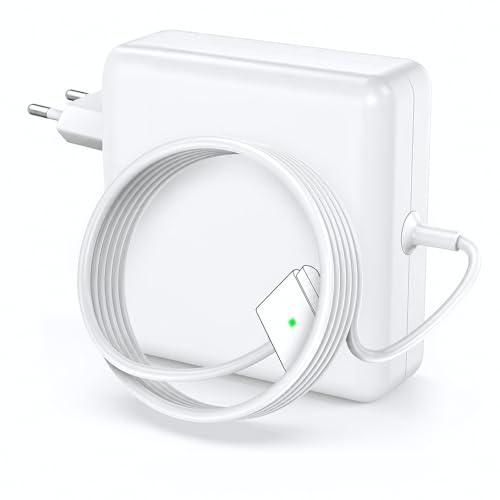 85W Chargeur pour Ordinateur Portable, câble Recharge T-Tip Adaptateur magnétique Compatible avec MacBook Air/Pro 13,15, et 17 Pouces (mi-2012 à 2017), modèles A1398, A1425, A1424,A1465, A1466,A1502