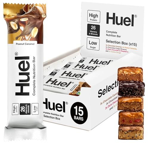 Huel Complete Nutrition Bar | 15x55g Bars | Selection Box