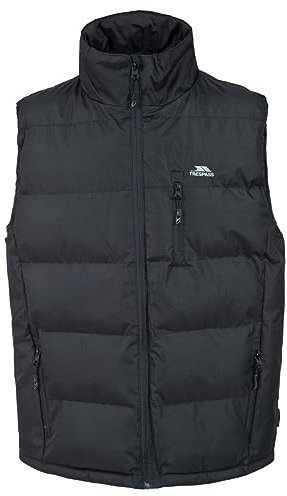 Trespass Herren Clasp, Gepolsterte Warme Weste, Schwarz, XXL