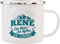 History & Heraldry Echter Kerl - Emaille Becher René - mit Name und Spruch