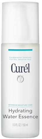 Curel Japanese Skin Care Hydrating Water Essence Toner, Water Based Face Moisturizer for Dry Skin, Serum for Face, 5 Oz