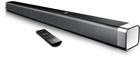 Barra de Sonido 2.0 Channel 110 dB, Altavoz Bluetooth de 37 Pulgadas con Graves Integrados, DSP para TV (con AUX, USB, Conexión Optica), Cine en Casa Odine I