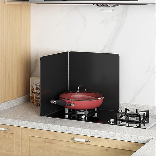 Protector Antisalpicaduras De 2/3/4 Lados Plegable Ahorra Espacio, Placa Antisalpicaduras Panel De Protección Pared Cubre Salpicaduras, Protector Cocina Gas Cocción Antihaderente Fácil De Usar