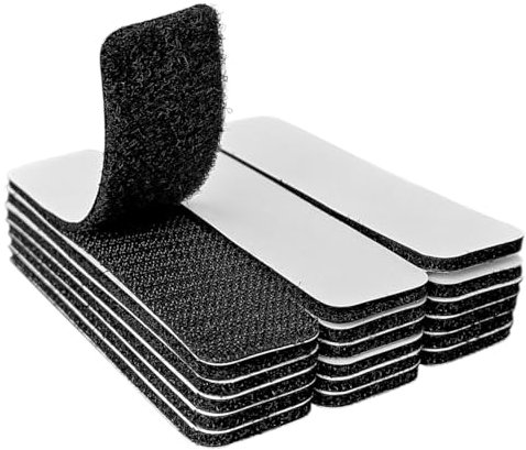 ZESION 1x4 inch Hook and Loop Strips with Adhesive, Nylon Heavy Duty Hook and Loop Tape, Excellent Grip, Non-Adhesive, Interlocking Tape,for Sewing, Crafting,DIY,Wall Adhesive Strips - 18 Sets