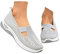 Chaussures Pieds Sensibles Femme, Outdoor Blanche Basket sans Lacet Légère Orthopediques Basquettes Chic Confortable Chaussures de Running Marche Ete Sneakers Durable