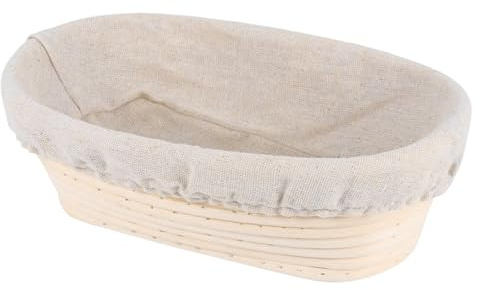 Cestino Per La Lievitazione Del Pane, baneton Ovale Per Pane A Lievitazione Naturale, Utensili Per La Panificazione Artigianale Riutilizzabili Per Panettieri Domestici (10 Pollici)