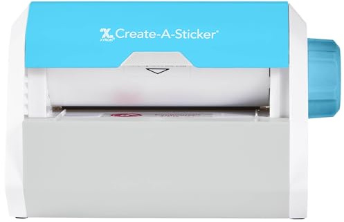 Xyron Create-a-Sticker, 5 Sticker and Label Maker Machine for Small Business and DIY Crafts, Includes Permanent Adhesive, Pre-Loaded (0501-05-10A)