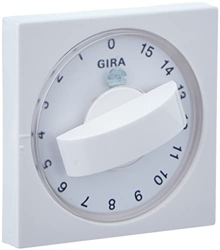 Gira 066603 Abdeckung Knebel Zeit und Jalousie System 55, reinweiß
