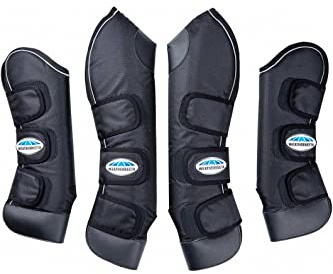 WeatherBeeta Deluxe Travel Boots, Black, Cob