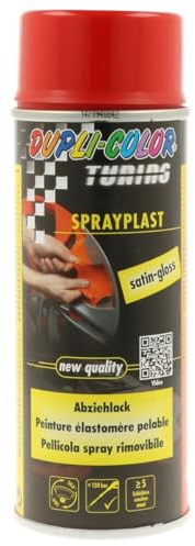 Pellicola spray Dupli-color SPRAYPLAST 412776, rosso brillante, 400 ml