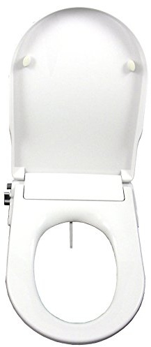 Tapa del inodoro CG104 con mecanismo de cierre automático | WC con ducha integrada en el asiento del inodoro | Funciona sin electricidad | Limpieza con agua | higiene íntima | Bidé y tapa del inodoro en uno
