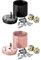 BestSaller SUPER SIX Würfelspiel Aluminum, Farbe:schwarz & roségold