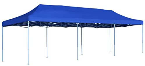 vidaXL Gazebo Pieghevole Pop-Up Blu Tendone Padiglione Chiosco Bersò Pergola