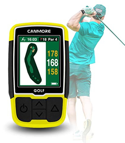 Canmore HG200 Plus Golf-GPS, leicht lesbare Farbe, vorinstallierte 41.000-Kurskarte, genaue Form des Grüns und des Fairways – wasserbeständig