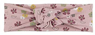 Sterntaler Baby Mädchen Stirnband Mit Knoten - Kopfband Aus Jersey Baumwolle Mit Print, Zartrosa, 45