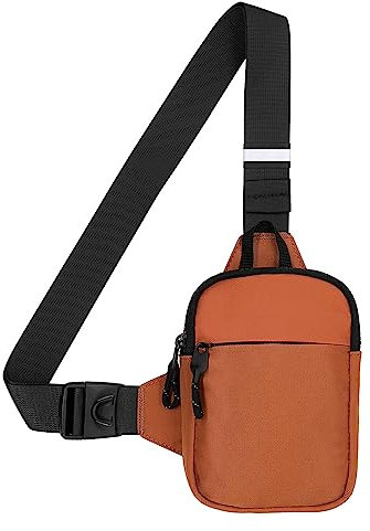Long Keeper Sling Bag Brusttasche Klein Herren Damen - Schultertasche Wasserdicht Schulter Umhängetasche Klein Crossbody Handytasche zum Reisen Outdoor