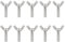 M6 x 16mm Wing Nuts Bolts, 304 Stainless Steel Butterfly Wing Bolts, Heavy Duty Hand Twist Tighten Fasteners Parts Screws for DIY Tools, Pack of 10