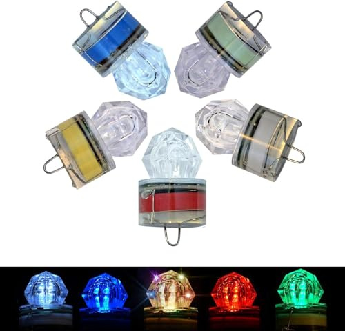 SUPVOX 10 Pezzi Luce Subacquea Esca Luce LED Lampada Da Pesca Lampada Da Pesca Notte Luce Di Pesca subacquea Luce Di Pesca