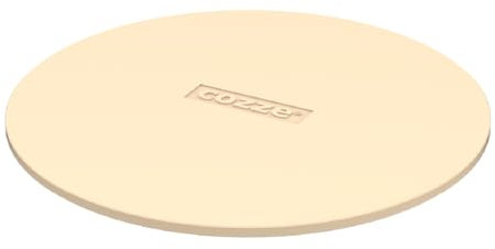 Cozze® 17 Pizzastein Ø42,5 x 1,0 cm - Pizzastein für Pizzaöfen und Grill - Knusprige Pizza Zuhause - Ideal für drehende Pizzaöfen - Perfekter Genuss Zuhause