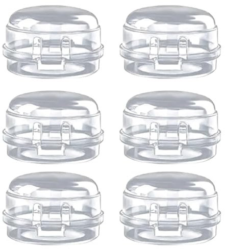 6 Pcs Knob Protective Cover, Oven Knob Lock Safety Knob Cover, Gas Stove Knob Covers,Oven Knob Covers for Child Safety(Transparently)