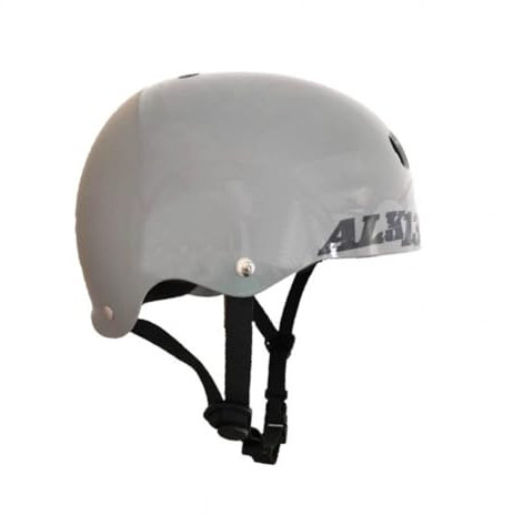 Alk13 Helm H2O Plus für BMX-Roller, Größe L (57-59 cm), Grau / Schwarz, glänzend