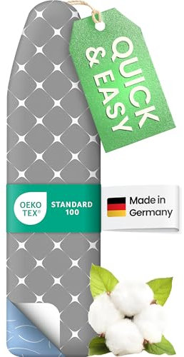 SimplySmooth Housse Premium 125x45 cm | Oeko-TEX 100 | Fabriqué en Allemagne | Confort | pour Tables 120-125x38-45 cm | Taille L