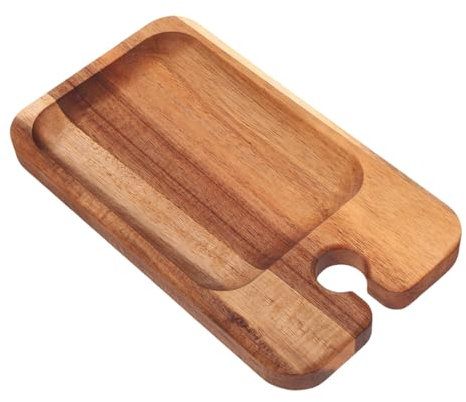 Ciieeo Vassoio Da Antipasti Con Portabicchieri Per -nic e Feste Piatto Da Cocktail Per Snack e Dessert Versatile e Portatile Per Uso Quotidiano e Occasioni Speciali